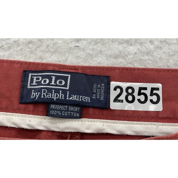 Polo Ralph Lauren Prospect Shorts Mens 33x9 Red Mid Rise Preppy Casual Spring - Picture 14 of 14